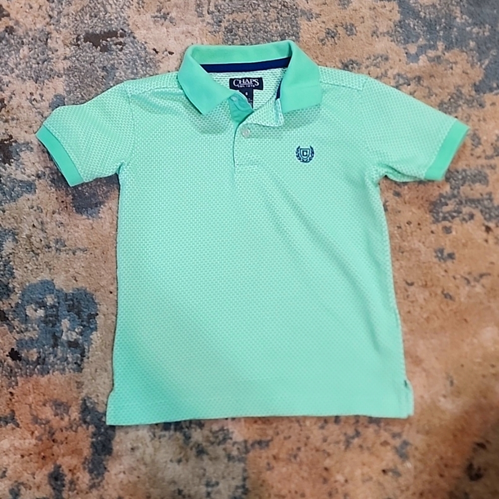 Boy polo shirt Chap size 6 green
